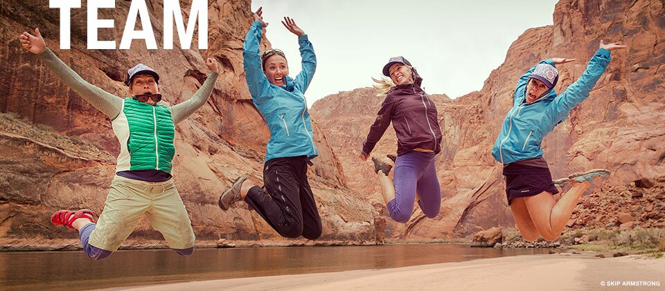 The Nobody's River Expedition Team: Sabra Purdy, Krystle Wright, Becca Dennis, Amber Valenti